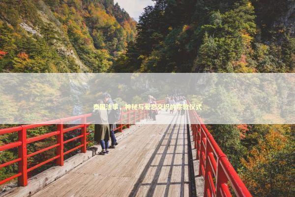 泰国法事，神秘与爱恋交织的宗教仪式