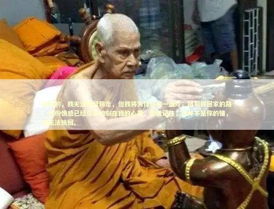 亲爱的，我无法挽留你走，但我将为你点亮一盏灯，指引你回家的路。这份情感已经深深地刻在我的心里，但请记住，这并不是你的错，也无法挽回。 泰国情降法事